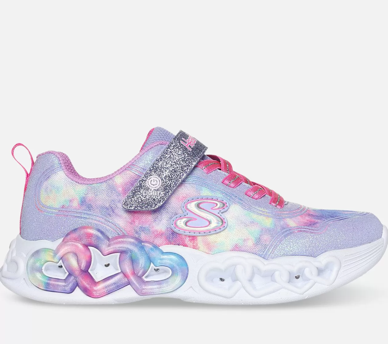 Børn SKECHERS Infinite Heart Lights - Color Lovin