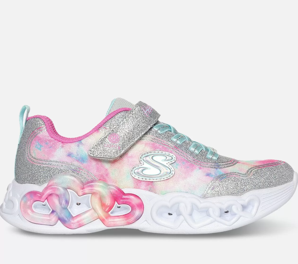 Børn SKECHERS Infinite Heart Lights - Color Lovin